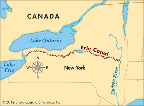 Challenges of implementing MAP Map Of The Erie Canal
